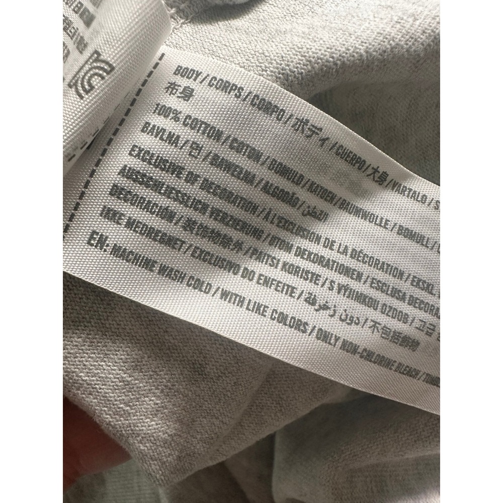 Abercrombie Fitch T Shirt Mens M Gray Premium Polished Tee Textured Logo - Picture 5 of 8